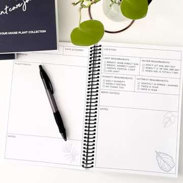 Plant Care Journal, Spiral-Bound Plant Journal, Track your Plant Collection, House Plant Tracker, Plant Diary, House Plant Journal, Gardening Journal, Journal for Plant Collectors
