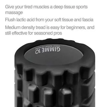 Gimme 10 Premium Foam Roller – Compact High-Density Foam Roller for Deep Tissue Relief, Physical T...