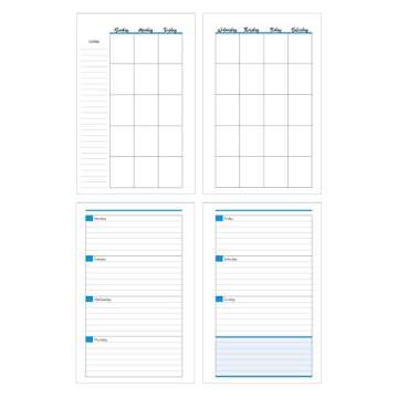 Paper House Productions DC Comics Wonder Woman 12 Month Undated 7.5" Planner with Month and Event Flag Stickers - Logo on Red