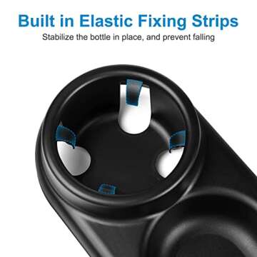 Accmor Stroller Tray Stroller Cup Holder with Snack Tray, Universal Stroller Tray for Snacks On The Go, Stroller Snack Tray Bottle Holder Stroller Accessory