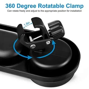 Accmor Stroller Tray Stroller Cup Holder with Snack Tray, Universal Stroller Tray for Snacks On The Go, Stroller Snack Tray Bottle Holder Stroller Accessory