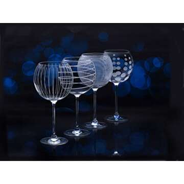 Mikasa Cheers Set of 4 Balloon Wine Goblets - Elegant Design