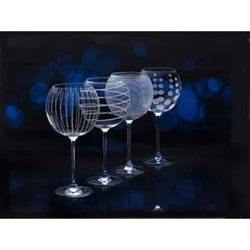 Mikasa Cheers Set of 4 Balloon Wine Goblets - Elegant Design
