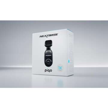 Nextbase Piqo 1k Smart Dash Cam with App, Compact Design, 1080p Ultra-Wide HD View with Smart Parking, Emergency SOS, and Voice Control