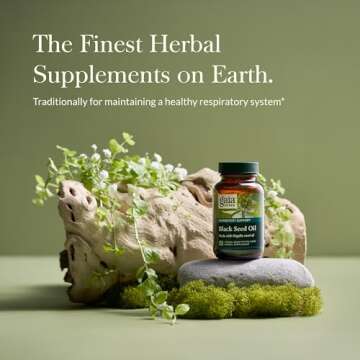 Gaia Herbs Black Seed Oil - Cold-Pressed Capsules for Lung, Respiratory, and Antioxidant Support - with Organic Nigella Seed Oil - Herbal Supplement - 60 Vegan Liquid Phyto-Capsules (30-Day Supply)