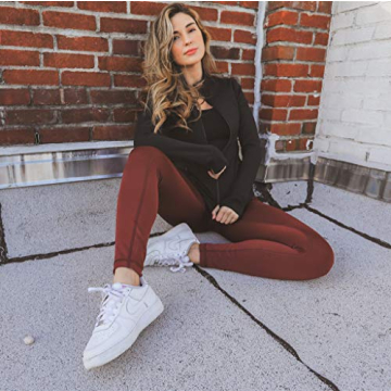 90 Degree High Waist Fleece Lined Leggings for Winter Comfort