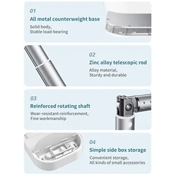 Viozon Extendable Selfie Stand for Live Streaming and More