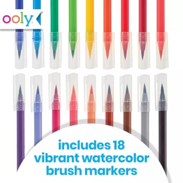 Vibrant Ooly Chroma Blends Watercolor Brush Markers Set 18