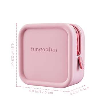 Pink Makeup Bag - Eva Waterproof Cosmetic Bag for Women, Square Toiletry Bag Travel Organizer for Gi...