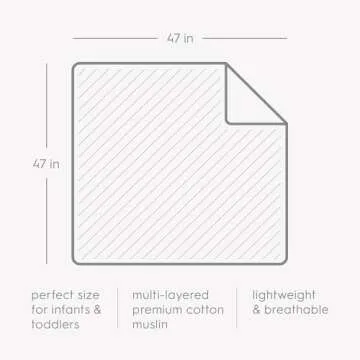 Little Unicorn Original Premium Cotton Quilt | Multi-Layered & Extra-Soft Muslin Fabric |for Babies & Toddlers (Bison)