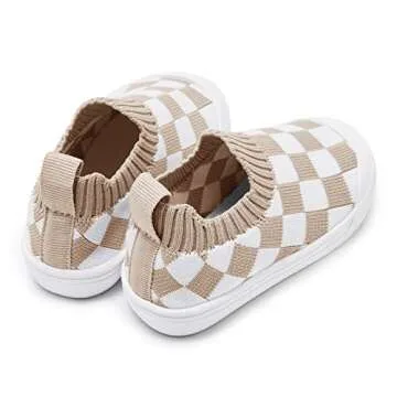 Baby Walking Shoes First Boy Girl Walker Infant Sock Tennis Mesh Sneakers Breathable 6 9 12 18 24 Months Camel Size 12-18 Months Infant