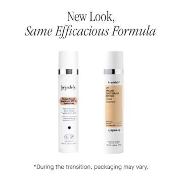 Brandefy UV Tinted SPF 50 Face Sunscreen - Hydrating Sheer-Tinted Face Moisturizer, Broad Spectrum w...