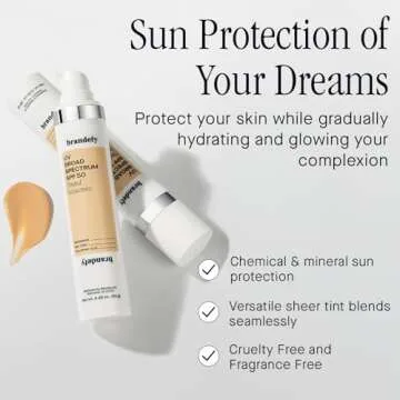 Brandefy UV Tinted SPF 50 Sunscreen - Hydrating & Glow