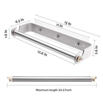 ORLESS Adhesive Paper Towel Holder for Kitchen & Bathroom