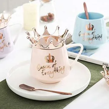 Elevate Your Sipping Experience with the Pink Crown Mug