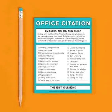 Knock Knock Office Citation Nifty Note, Checklist Memo Pad, 4 x 5.25-inches
