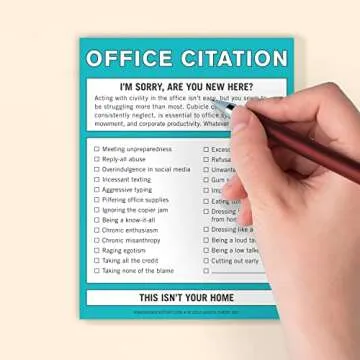 Knock Knock Office Citation Nifty Note, Checklist Memo Pad, 4 x 5.25-inches