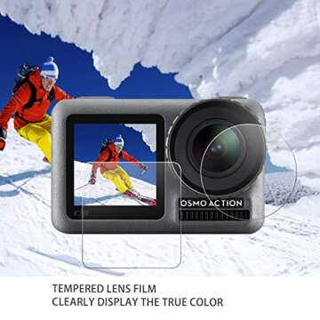 AUCHOIS DJI Osmo Action Screen Protector - 9H Tempered Glass