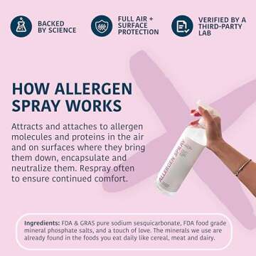 Allergy Asthma Clean - Allergen Spray Concentrate 2 Pack | Use Your Own Bottle | Over 64oz Total