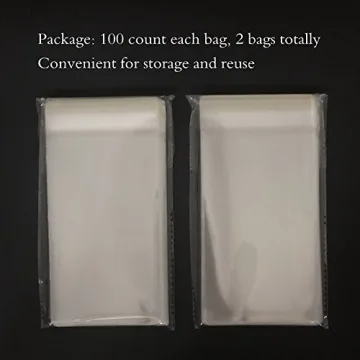 Buy 200ct OPP Cello Bags for Gift Wrapping & Baking
