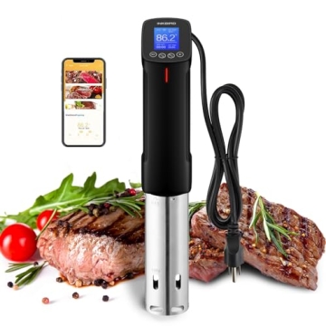 Inkbird WIFI Sous Vide Machine ISV-100W, 1000 Watts Sous-Vide Cooker Immersion Circulator with 14 Pr...