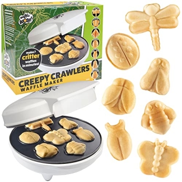 The Original Creepy Crawly Bug Waffle Maker - Make 7 Fun Insect Shaped Pancakes Easily!