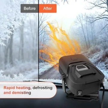 Tpsofy 2-in-1 Portable Car Heater & Defroster