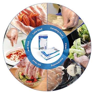 Brandon-super Food Prep Gloves - Clear 500ct Pack