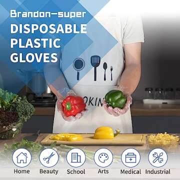 Brandon-super Food Prep Gloves - Clear 500ct Pack