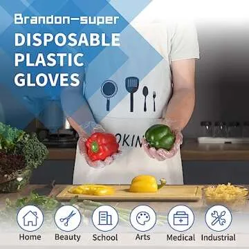 Brandon-super Food Prep Gloves - Clear 500ct Pack