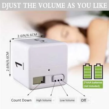 DQDEDIAN Gravity Sensor Cube Timer for Effective Time Management