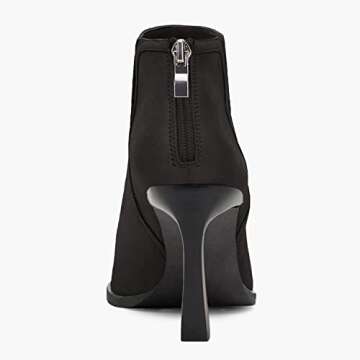 Juliet Holy Womens High Heel Booties Pointed Toe V Cut Back Zipper Short Dress Ankle Boots