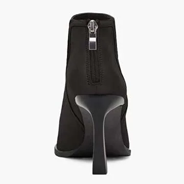 Juliet Holy Womens High Heel Booties Pointed Toe V Cut Back Zipper Short Dress Ankle Boots