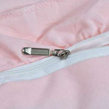 ABREEZE Baby Cotton Play Mat Soft Crawling Mat Pink Detachable Washable Game Blanket Floor Playmats Kids Infant Child Activity Round Rug Home Room Decor