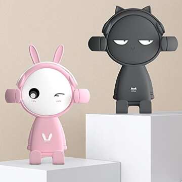 Brfise Pink Phone Holder for Car Cute, Kawaii Cell Phone Holder Car Mount for Air Vent Dashboard Windshield Compatible with iPhone 12 Pro Max/XR/XS/X/11/8/7 Plus/6s/Samsung S20 Ultra/Note 10