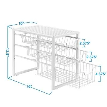 Simple Trending 3-Tier Under Sink Organizer With Drawers