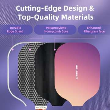 Niupipo Approved Pickleball Paddle Set for All Levels