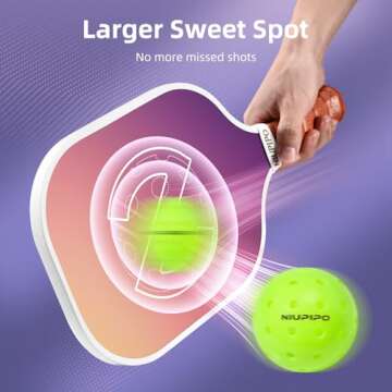 Niupipo Approved Pickleball Paddle Set for All Levels