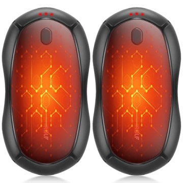 Hand Warmers Rechargeable, Electric Hand Warmers 2 Pack with Smart Chips Long Safe Heat, Portable Po...