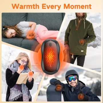 Rechargeable Hand Warmers 2 Pack for Winter Comfort