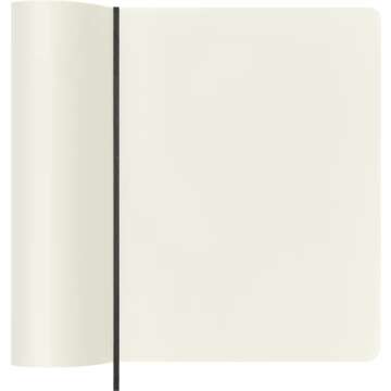Moleskine Classic Notebook, Soft Cover, XL (7.5" x 9.5") Plain/Blank, Black, 192 Pages