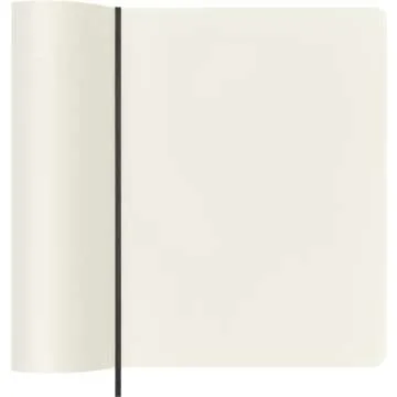 Moleskine Classic Notebook, Soft Cover, XL (7.5" x 9.5") Plain/Blank, Black, 192 Pages