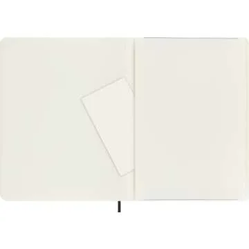 Moleskine Classic Notebook, Soft Cover, XL (7.5" x 9.5") Plain/Blank, Black, 192 Pages