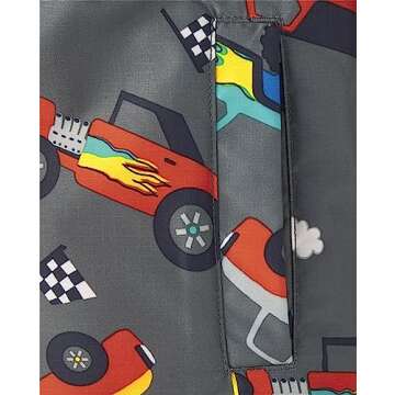 The Children's Place Baby Boy's and Toddler 2 Piece Set Snowsuit, Jacket and Bib Overall Pant