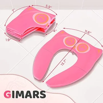Gimars Portable Travel Potty Seat for Toddlers and Kids