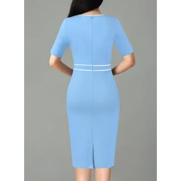 VFSHOW Womens Professional Work Dress for Office and Parties