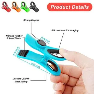 Jetmore 10 Pack Chip Clips for Food Storage & Organization