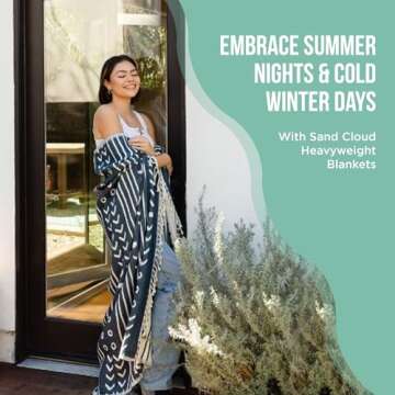 Sand Cloud Oversized Throw Blanket - 100% Organic Turkish Cotton & Heavy Weight Jacquard Weave - Soft, Comfy & Cozy Large Beach Blanket for Comfort & Style - 85" x 90" - Checkmate Party