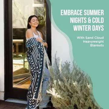 Sand Cloud Oversized Throw Blanket - 100% Organic Turkish Cotton & Heavy Weight Jacquard Weave - Soft, Comfy & Cozy Large Beach Blanket for Comfort & Style - 85" x 90" - Checkmate Party