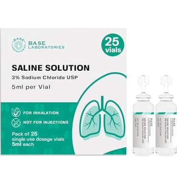 BASE LABORATORIES 3% Saline Solution for Nebulizer Machine | Saline Solution for Inhalation & Nasal ...